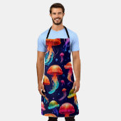 Tablier Méduse colorée (Porté)