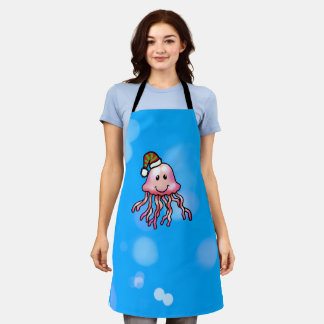 Tablier Méduse de dessin animé festive mignonne