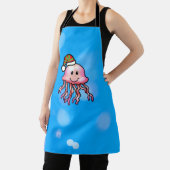 Tablier Méduse de dessin animé festive mignonne (Insitu)