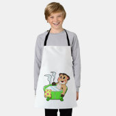 Tablier Meerkat à la baignade dans la baignoire (Porté)