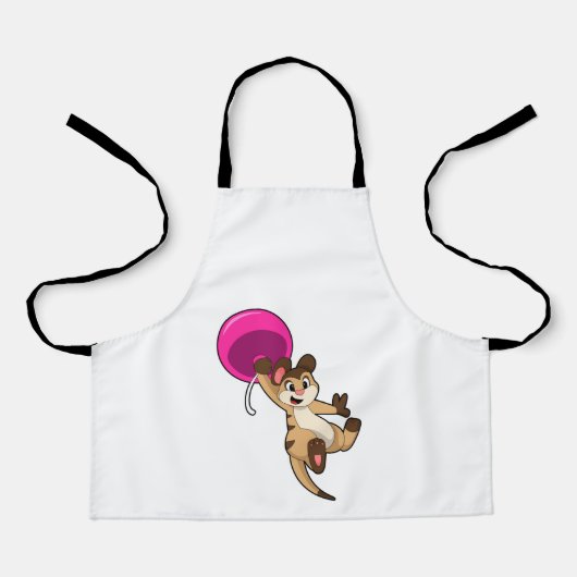 Tablier Meerkat avec ballon (Recto)