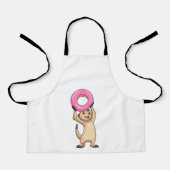Tablier Meerkat avec Donut (Recto)