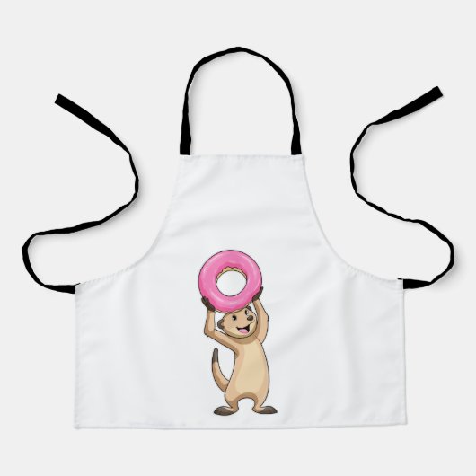 Tablier Meerkat avec Donut (Recto)