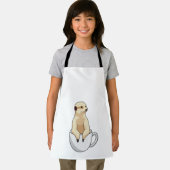 Tablier Meerkat avec la coupe du café (Insitu)