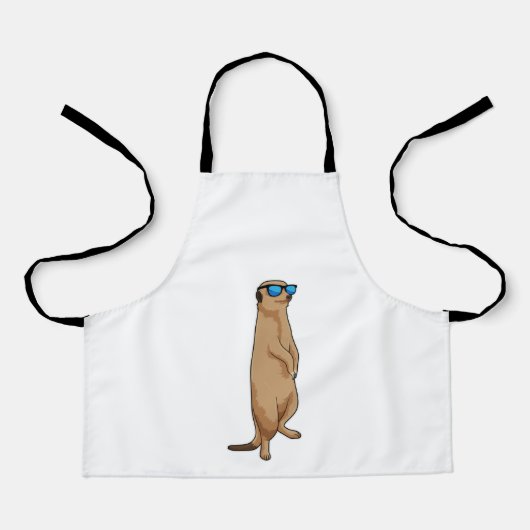 Tablier Meerkat avec lunettes de soleil (Recto)