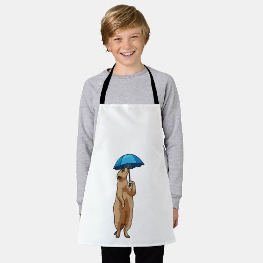 Tablier Meerkat avec parapluie (Porté)