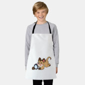 Tablier Meerkat avec verre grossissant (Porté)