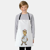 Tablier Meerkat comme infirmière avec coeur (Porté)