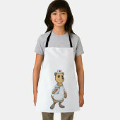 Tablier Meerkat comme infirmière avec coeur (Insitu)