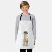 Tablier Meerkat comme Pirate avec casquette pirate (Porté)