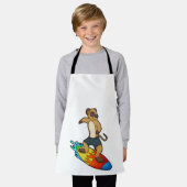 Tablier Meerkat comme surfeur avec Surfer (Porté)