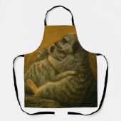 Tablier Meerkat Embrace - Imprimerie d'art faunique (Recto)