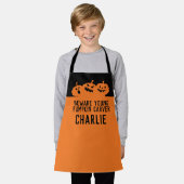 Tablier Méfiez-vous des jeunes citrouilles citrouilles eff (Porté)