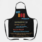 Tablier Meilleur barbecue amusant Recherche sur tout l'imp (Recto)