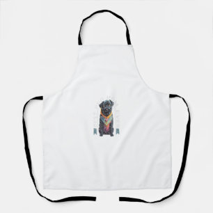 Tablier Meilleur Carlin noir Maman toujours Carlins Propri