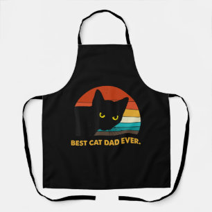 Tablier Meilleur Chat Papa Jamais Vintage T Chemise Black