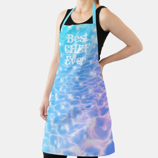 Tablier Meilleur Chef Ever eau ondule texture de l'eau mod (Insitu)