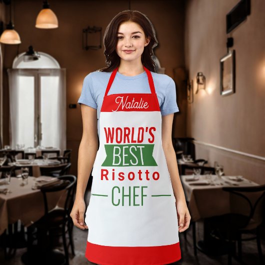 Tablier Meilleur Chef Risotto du monde - Apron personnalis