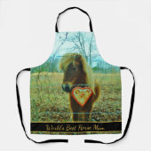 Tablier Meilleur Cheval du monde maman animal de compagnie (Recto)