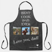 Tablier Meilleur cuisinier père jamais Fête des pères phot (Recto)