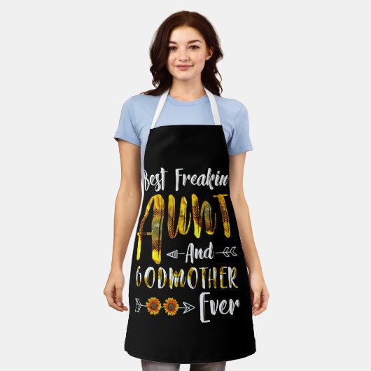 TABLIER MEILLEUR FREAKIN' CHAUNT GODMOTHER JAMAIS SUNLOWER (Porté)