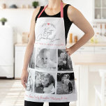 Tablier Meilleur Grand-Mère Jamais Cuisine Chef 6 Photo Co<br><div class="desc">"Meilleure grand-mère jamais." Elle aime chaque minute avec ses petits-enfants. Ajoutez un éclat supplémentaire à ses aventures culinaires chaque fois qu'elle porte ce tablier élégant, sophistiqué, simple et moderne. Un visuel élégant et simple de script gris doux écrit à la main et de laurier de coeur de feuilles, ainsi que...</div>