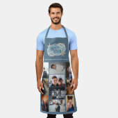 Tablier Meilleur Grand-Mère Jamais Nautique Collage Photo  (Porté)