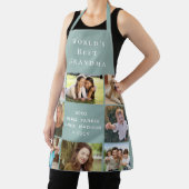 Tablier Meilleur grand-mère Photo Collage Sage Green (Insitu)