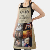 Tablier Meilleur grand-père du monde Rustic Custom 6 Photo (Insitu)