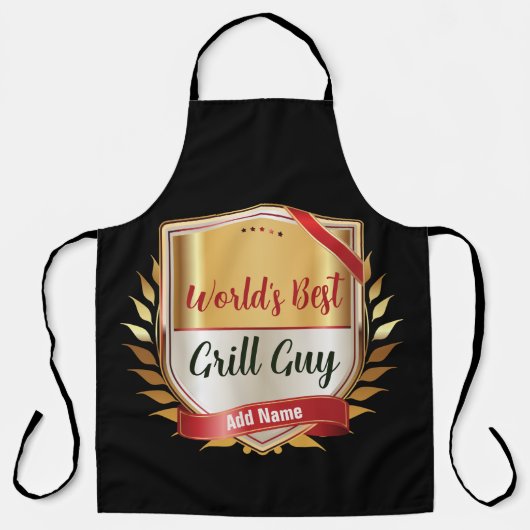 Tablier Meilleur Grill Guy Apron au monde (Recto)