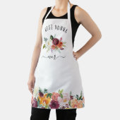 Tablier Meilleur Nonna jamais | Floral tendance Boho Bourg (Insitu)