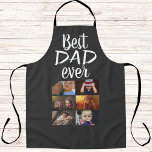 Tablier Meilleur papa 6 Photo Collage Famille Photo Grey<br><div class="desc">Best Dad 6 Photo Collage Famille Photo Motif Grey Apron. Ajoutez 6 photos de la famille. Ce tablier personnalisé est un cadeau de souvenir parfait pour un père pour la fête des pères,  l'anniversaire ou Noël.</div>