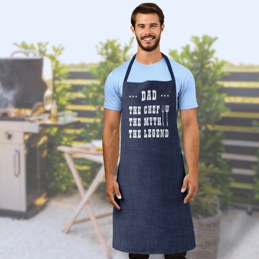 Tablier Meilleur Papa BBQ Chef Grill Apron