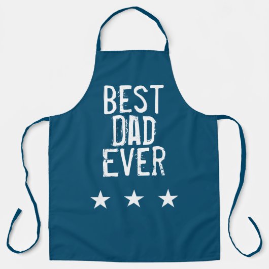 Tablier Meilleur papa bleu (Recto)