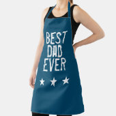 Tablier Meilleur papa bleu jamais (Insitu)