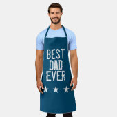 Tablier Meilleur papa bleu jamais (Porté)