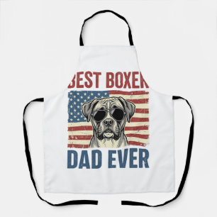 Tablier Meilleur Papa Boxer Vintage Chien