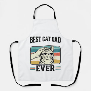 Tablier Meilleur papa chat de tous les temps Design vintag