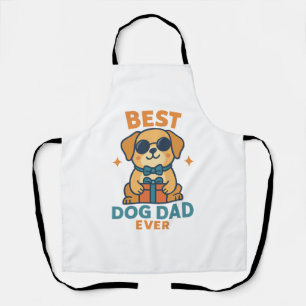 Tablier Meilleur papa chien ever – T-shirt drôle pour la f
