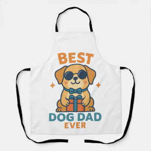 Tablier Meilleur papa chien Ever � T-shirt drôle pour la f