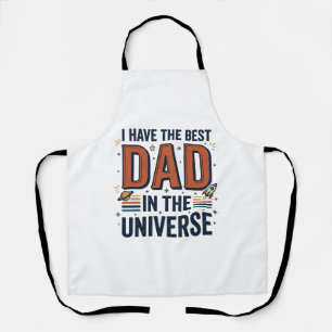 Tablier Meilleur papa de l'univers conception vectorielle 