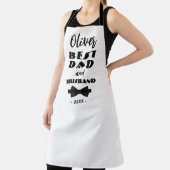 Tablier Meilleur papa et mari Cravate noire Élégant (Insitu)