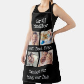 Tablier Meilleur papa Ever 4 Photo Collage Fun Grill Maste (Insitu)