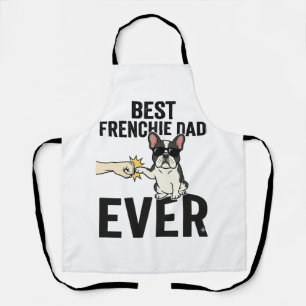 Tablier Meilleur Papa Frenchie Drôle Design de T-shirt Bou