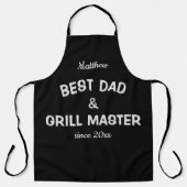 Tablier Meilleur papa & Grill Master (Recto)