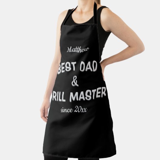 Tablier Meilleur papa & Grill Master (Insitu)