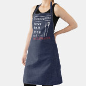 Tablier Meilleur Papa Jamais Barbecue Grill Master Apron (Insitu)