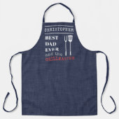 Tablier Meilleur Papa Jamais Barbecue Grill Master Apron (Recto)