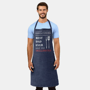Tablier Meilleur Papa Jamais Barbecue Grill Master Apron