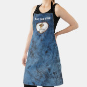 Tablier Meilleur papa Jamais, Bleu Couleur Solide Photo mé (Insitu)